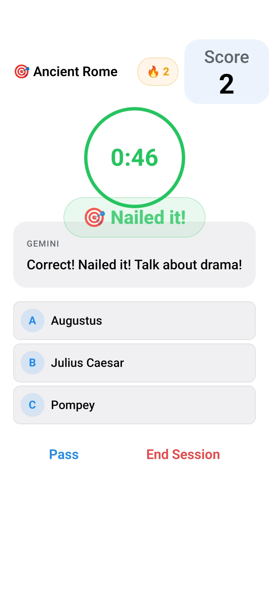 Trivially: AI Trivia & Quiz screenshot