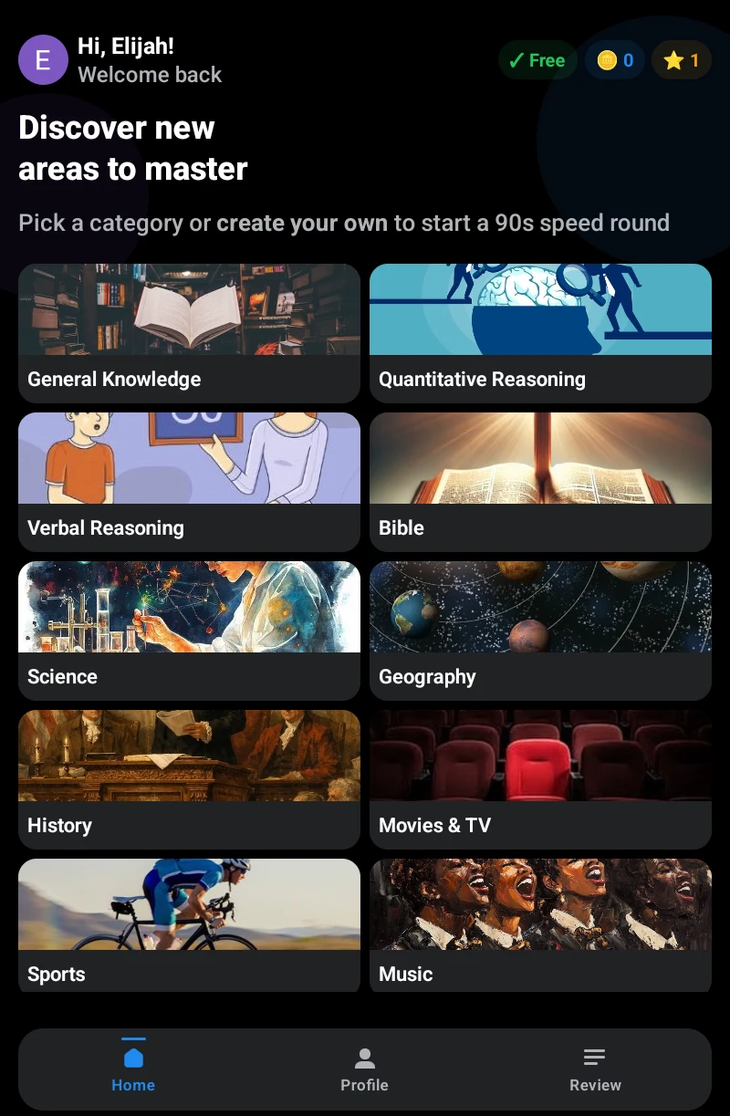 Trivially: AI Trivia & Quiz screenshot